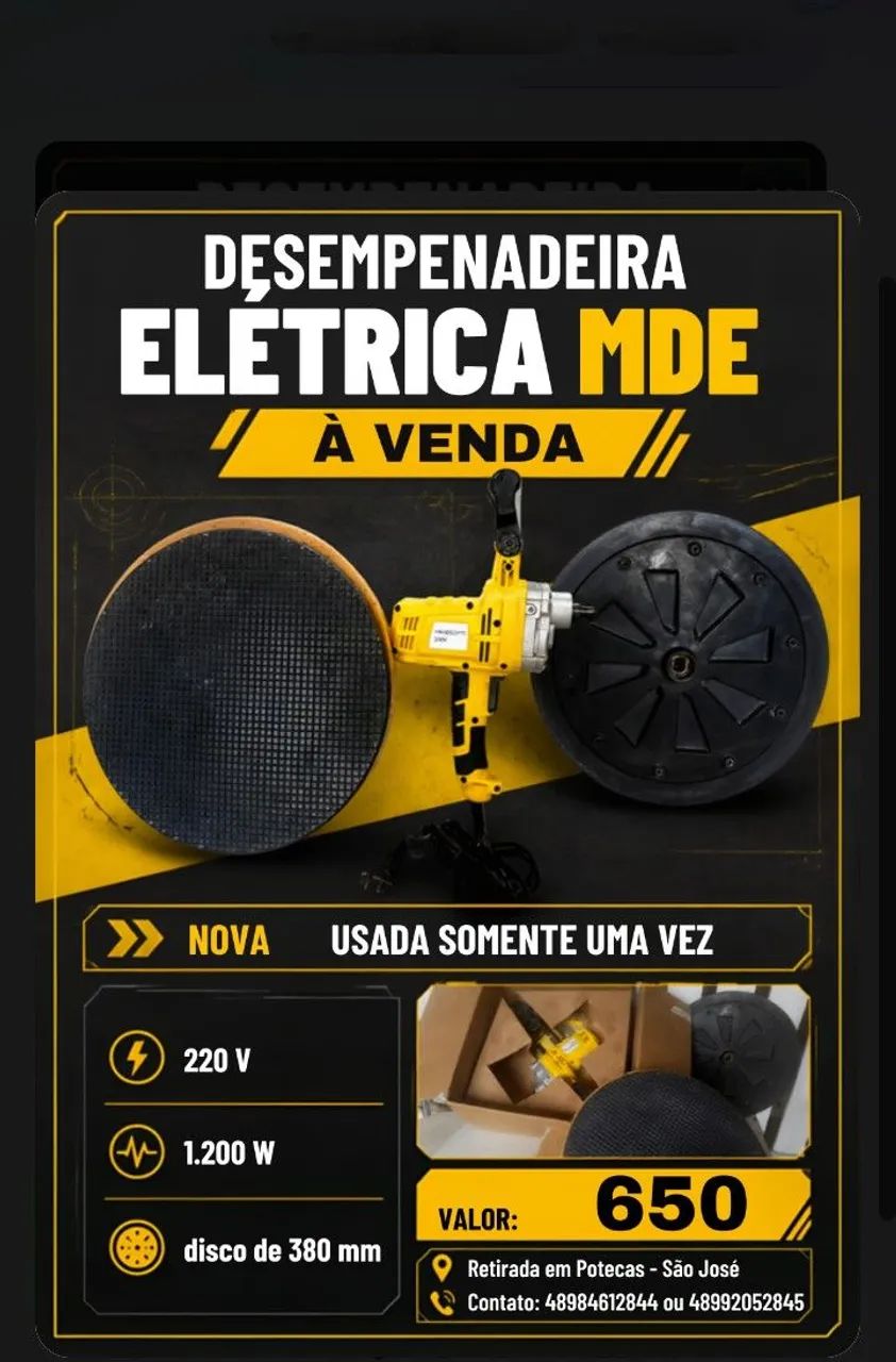 Desempenadeira Elétrica 