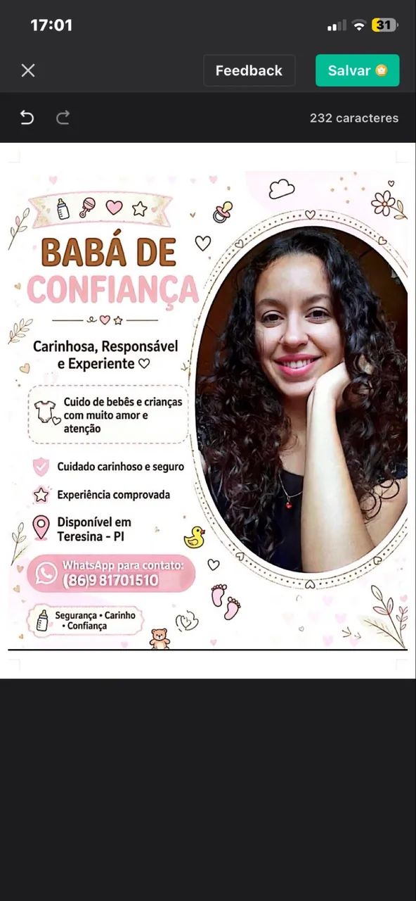 Cuido de crianças 