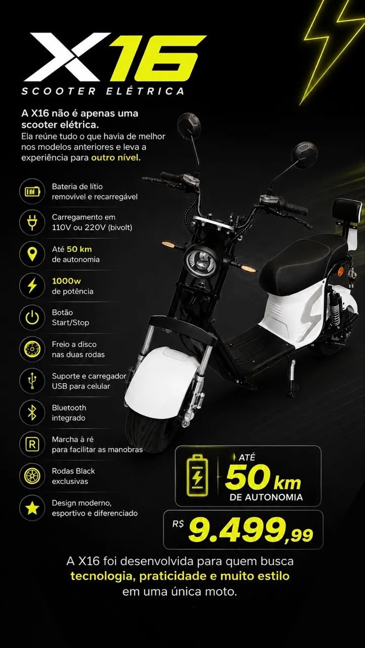 Scooter Elétrica X16