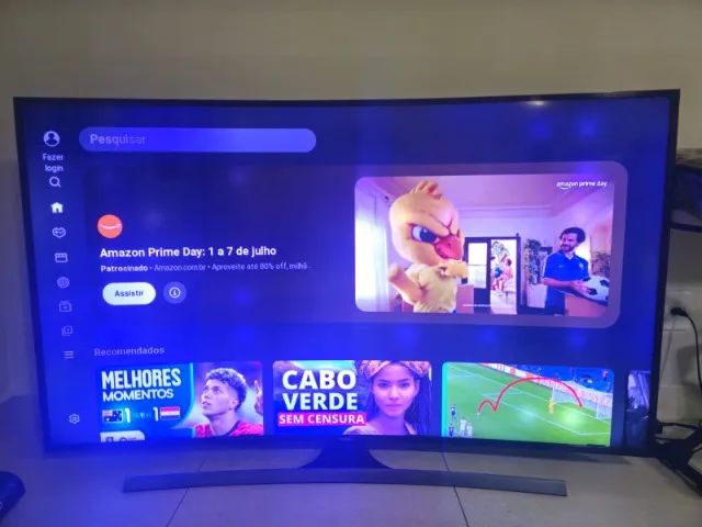 Smart TV Samsung Tela Curvada 65'' (Usada)