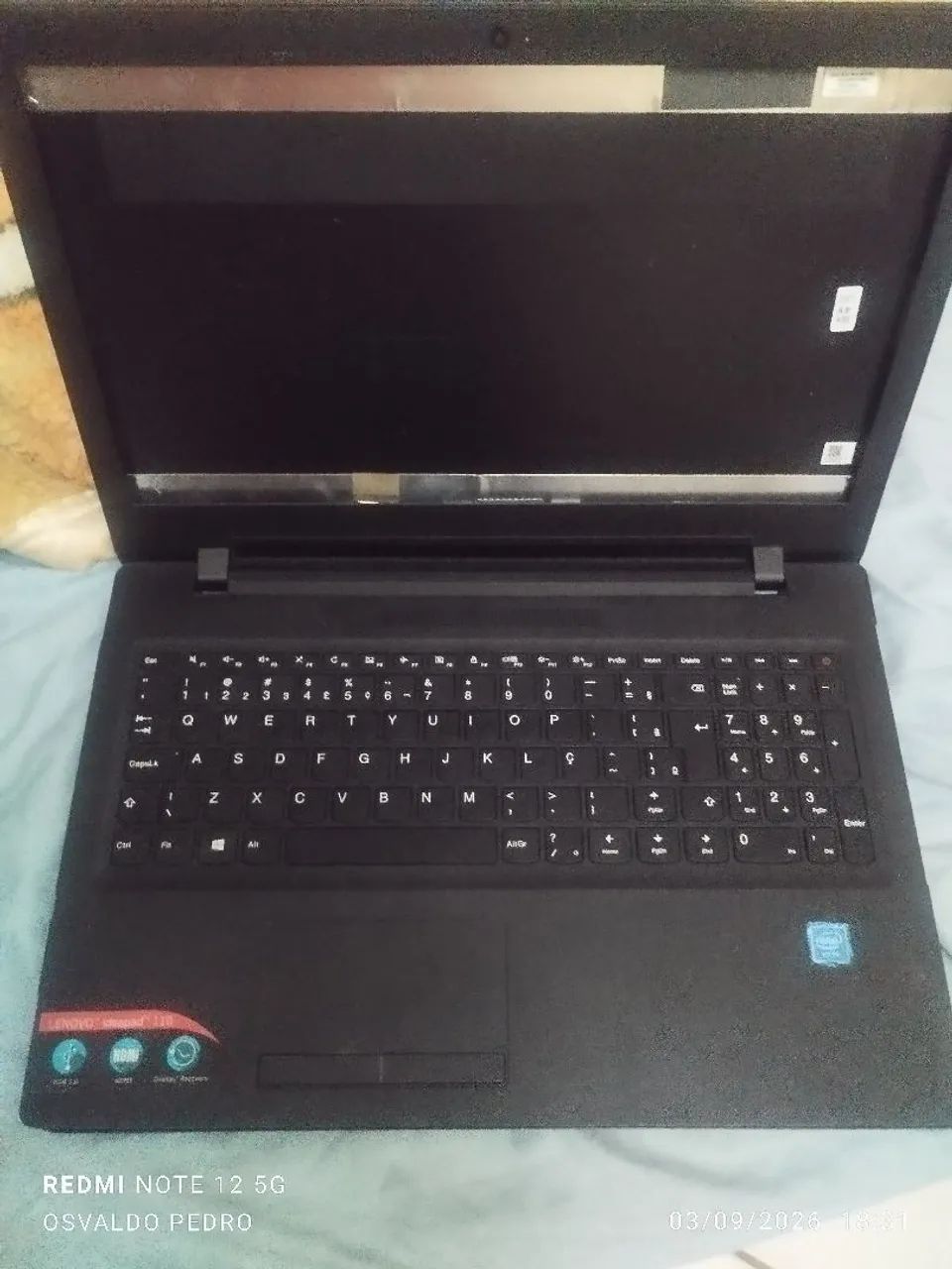 Carcaça completa com teclado ruim e pla boa sem a tela