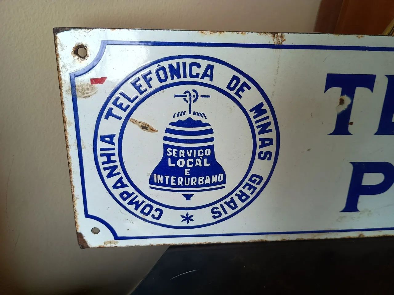 Antiga placa esmaltada  - Foto 3