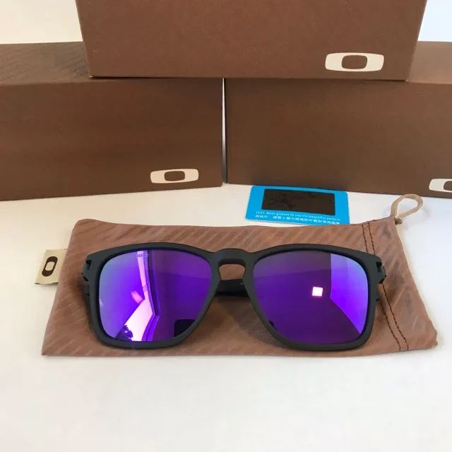 óculos de sol oakley latch squared violeta - Foto 3