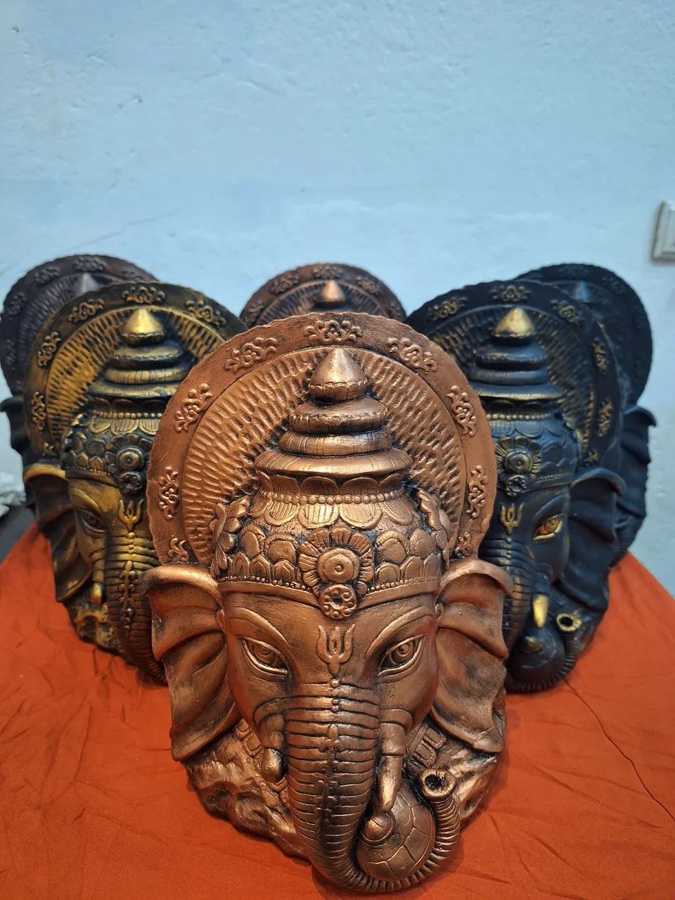 Ganesha/Busto Estátua Deus da Fortuna Prosperidade - Foto 5