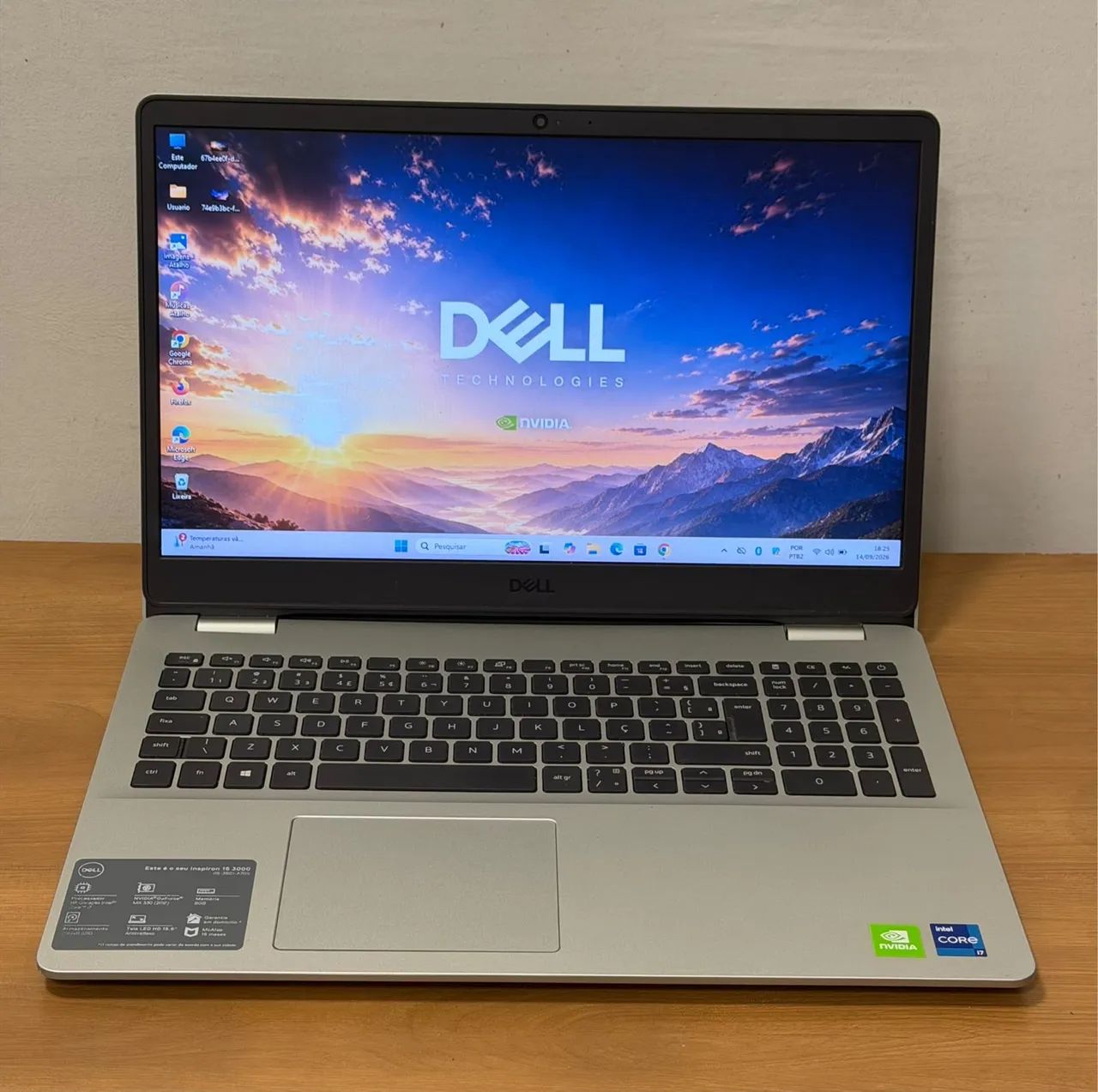 Notebook Dell i7 11ªTh Gen 8GB Ram 256Ssd + NVIDIA MX330 