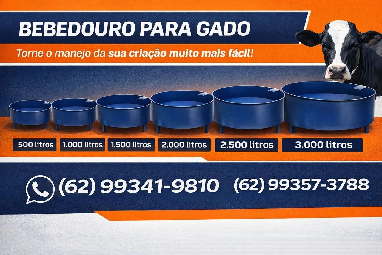 Bebedouro para gado 