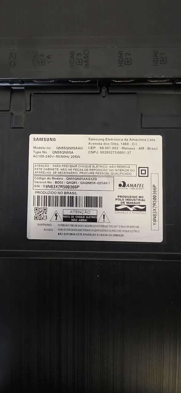 vendo TV Samsung Qled 55 polegadas com defeito na tela - Foto 3