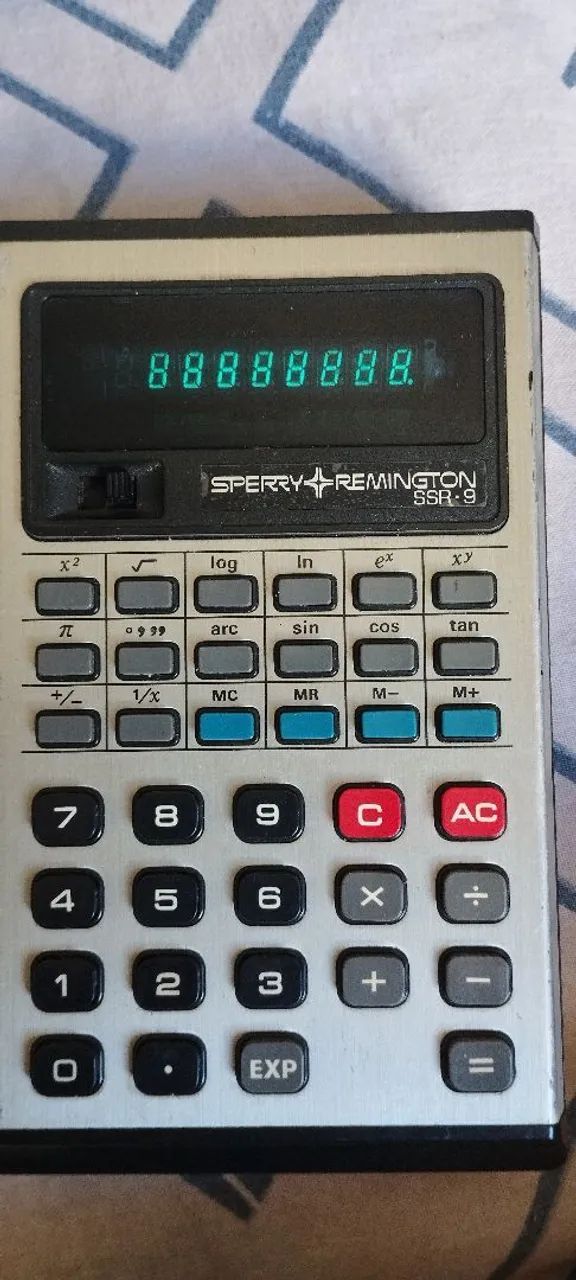 Calculadora Vintage Sperry Remington SSR-9 - USADA Coleção 