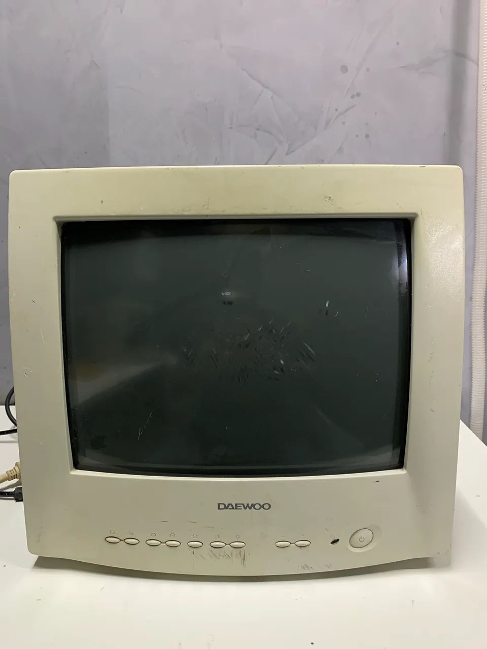 MONITOR CRT BRANCO 