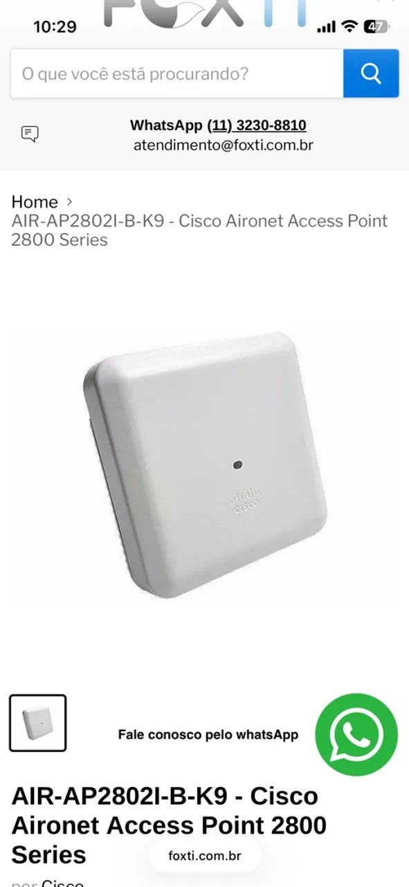 Home AIR-AP2802I-B-K9 - Access Point 2800 Series - Foto 2
