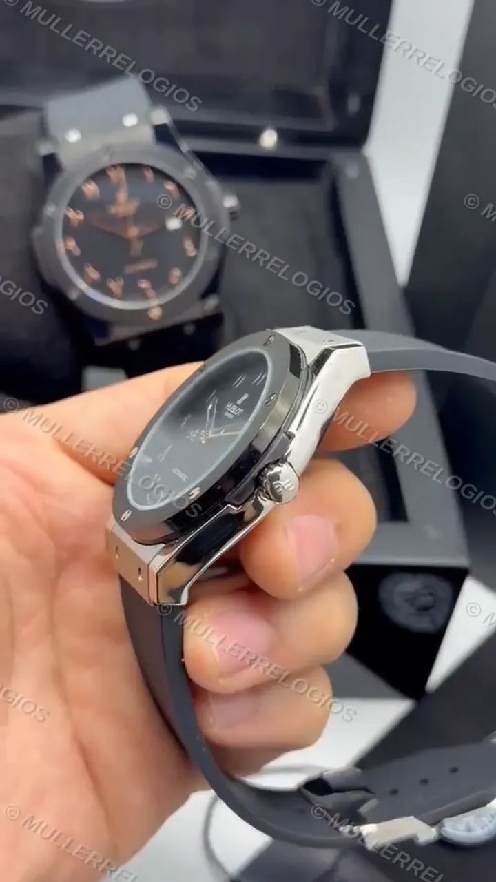 Relógio Hublot Automático + Caixa Completa - Foto 4