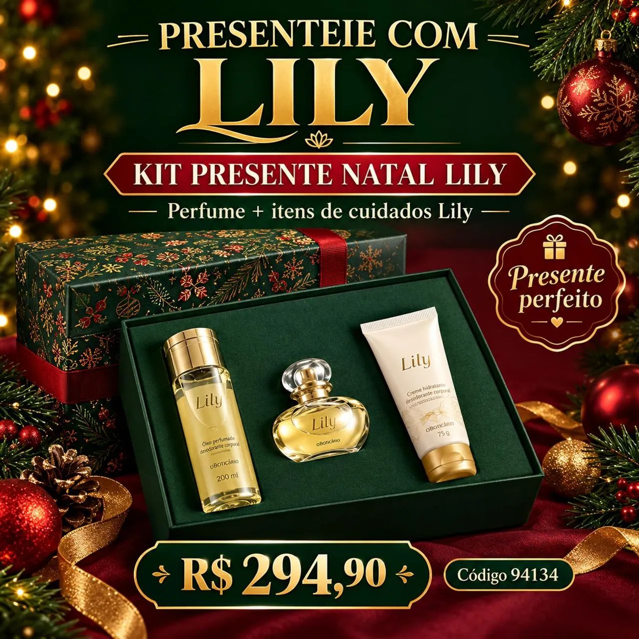 Kit lily oboticario