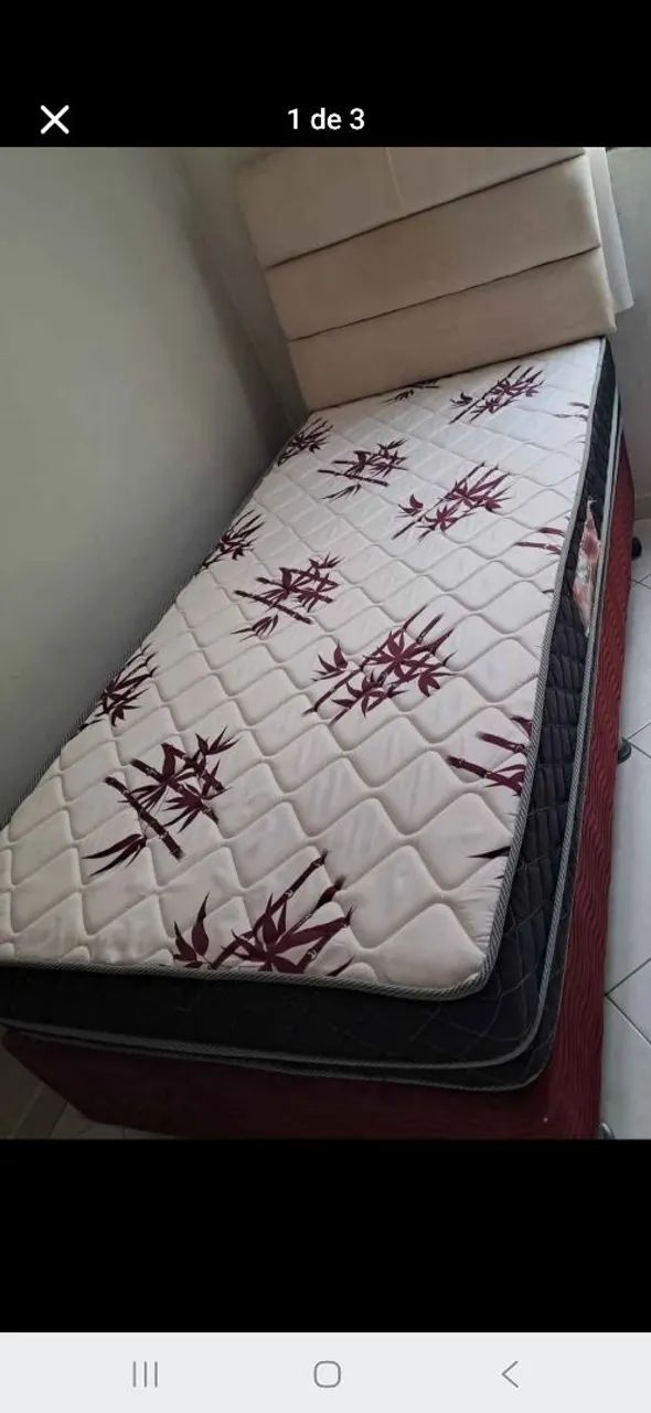 Cama de solteiro e painel  - Foto 2