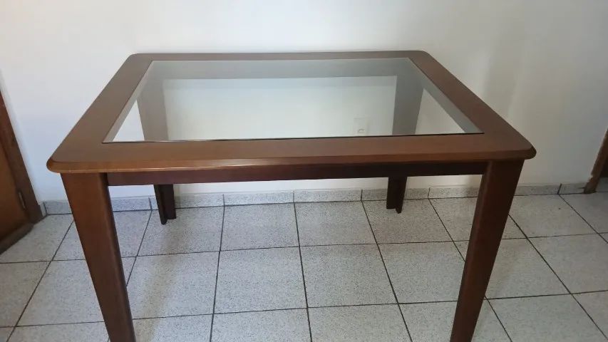 Conjunto Sala de Jantar Madeira Maciça Weihermann (Mesa + 4 Cadeiras) - Ótimo Estado! - Foto 5