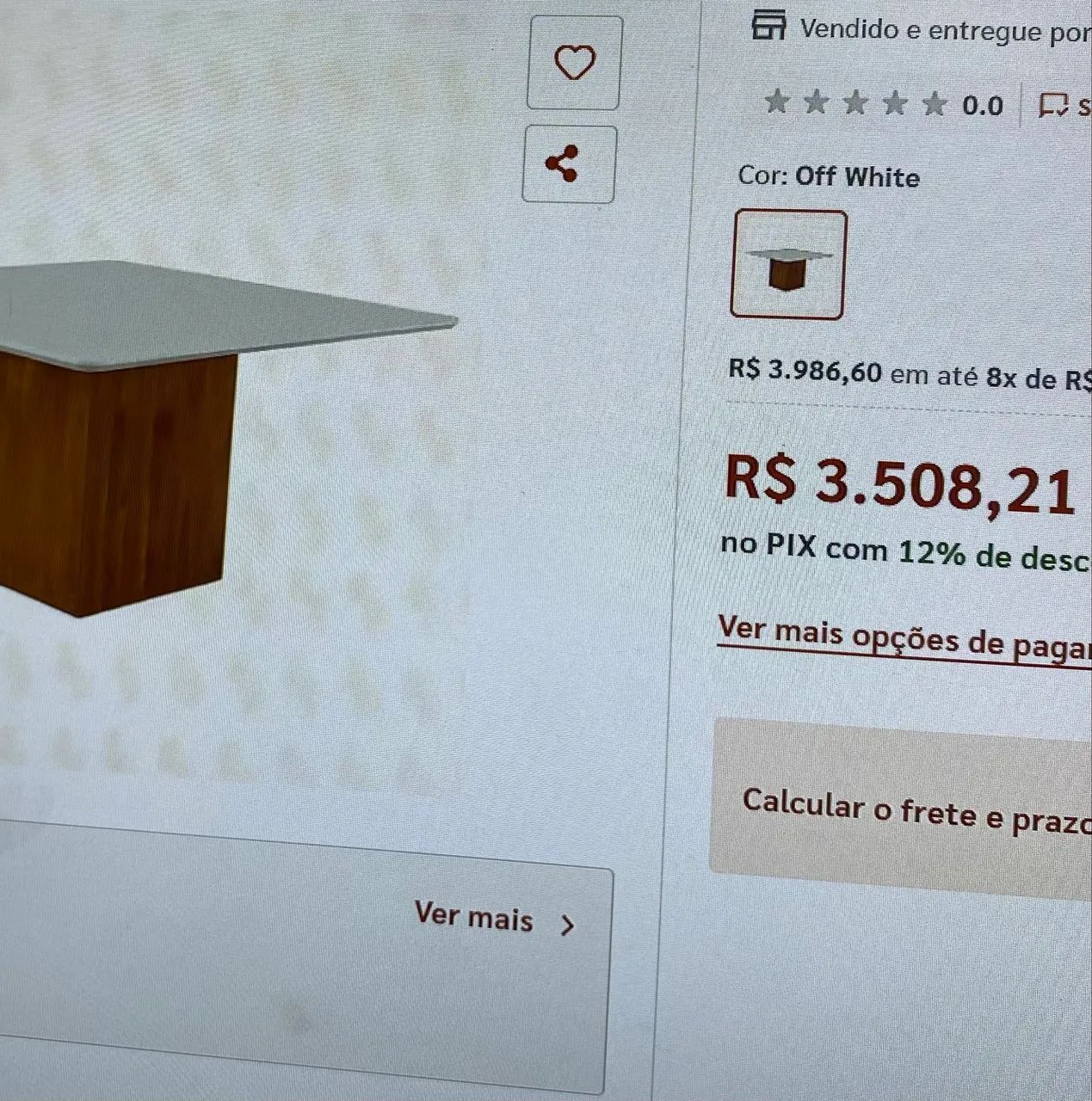 Mesa quadrada 1,40 X 1,40 com as 6 cadeiras  - Foto 5