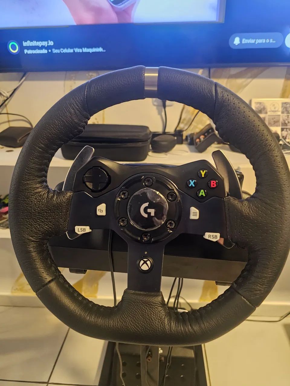 Volante Logitech G920 + cockpit + Capas protetoras + garantia logitech  - Foto 4
