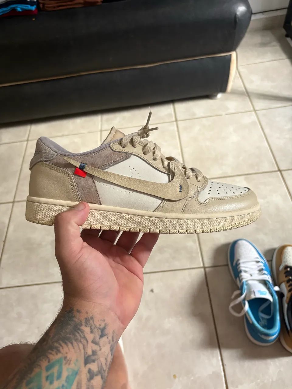 Jordan 1 low og OFFWHITE GOAT - Foto 2