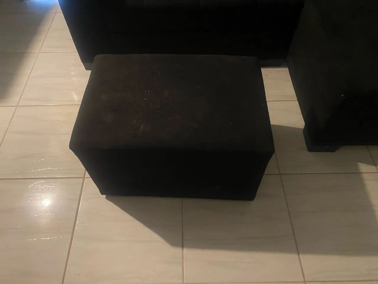 Sofá de canto na cor preta  - Foto 3