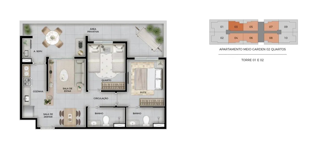 PLANTA 65m²