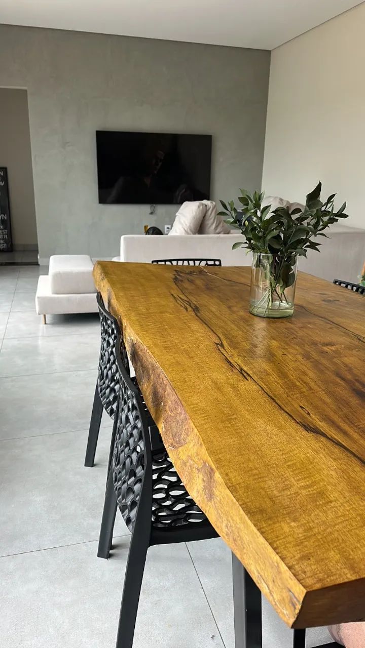 Mesa de jantar madeira orgânica - Foto 2