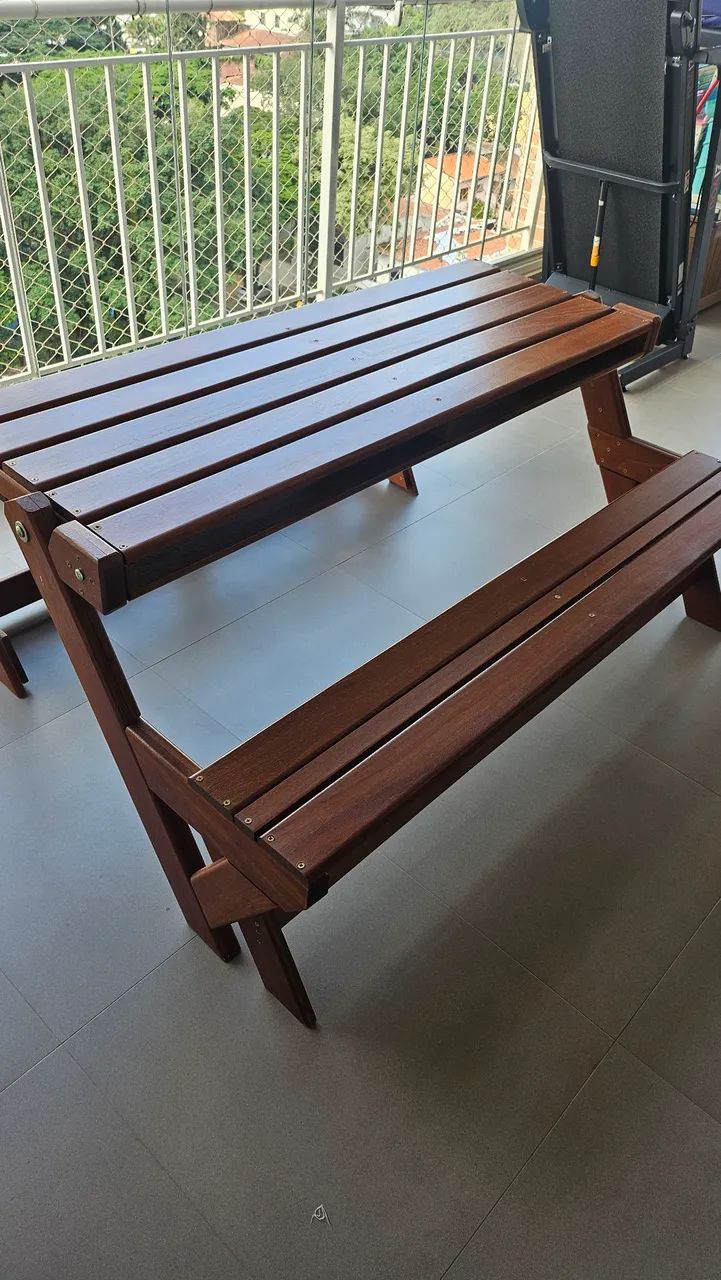 Mesa Banco em madeira 436600700163870722
