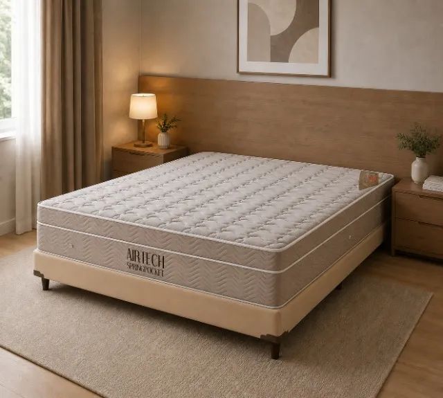 Cama Box Casal Molas Ensacadas Ortobom - Entrega Rápida! 