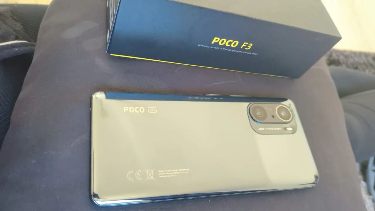 Poco F3 usado, sem marcas de uso e na caixa com nota fiscal  - Foto 3