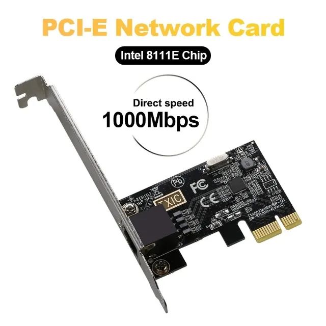 Placa De Rede Lan Gigabit Pci-e 10/100/1000 Mbps
