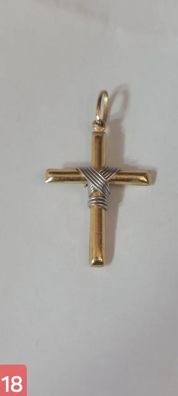 Pendente crucifixo ouro - Foto 2