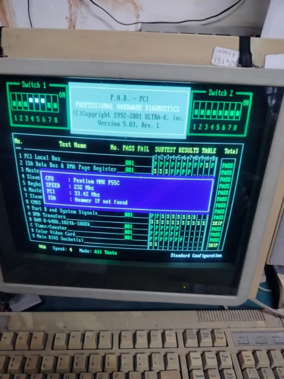 Kit placa PCChips M537 V5.2A VXPro+ + Pentium MMX 233MHz + 64MB RAM Socket 7 Retro PC - Foto 3