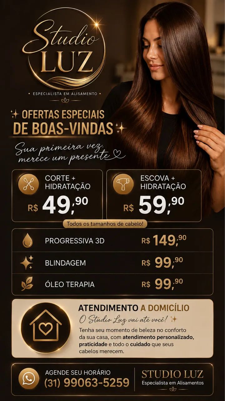 Escova progressiva a domicílio 