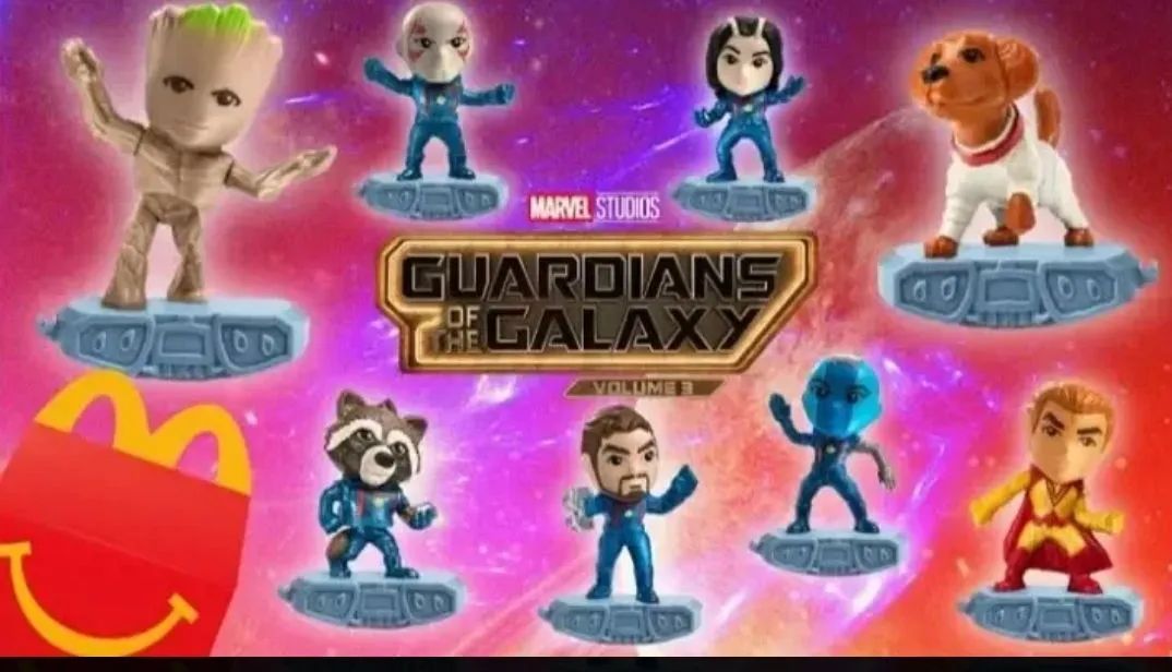 Coleção guardiões da galaxia Macdonalds 