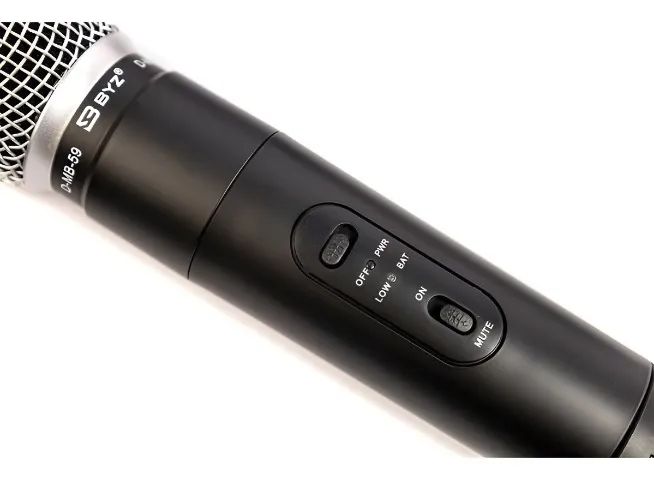 Microfone Sem Fio Duplo Bastão Uhf Profissional M-59  - Foto 5