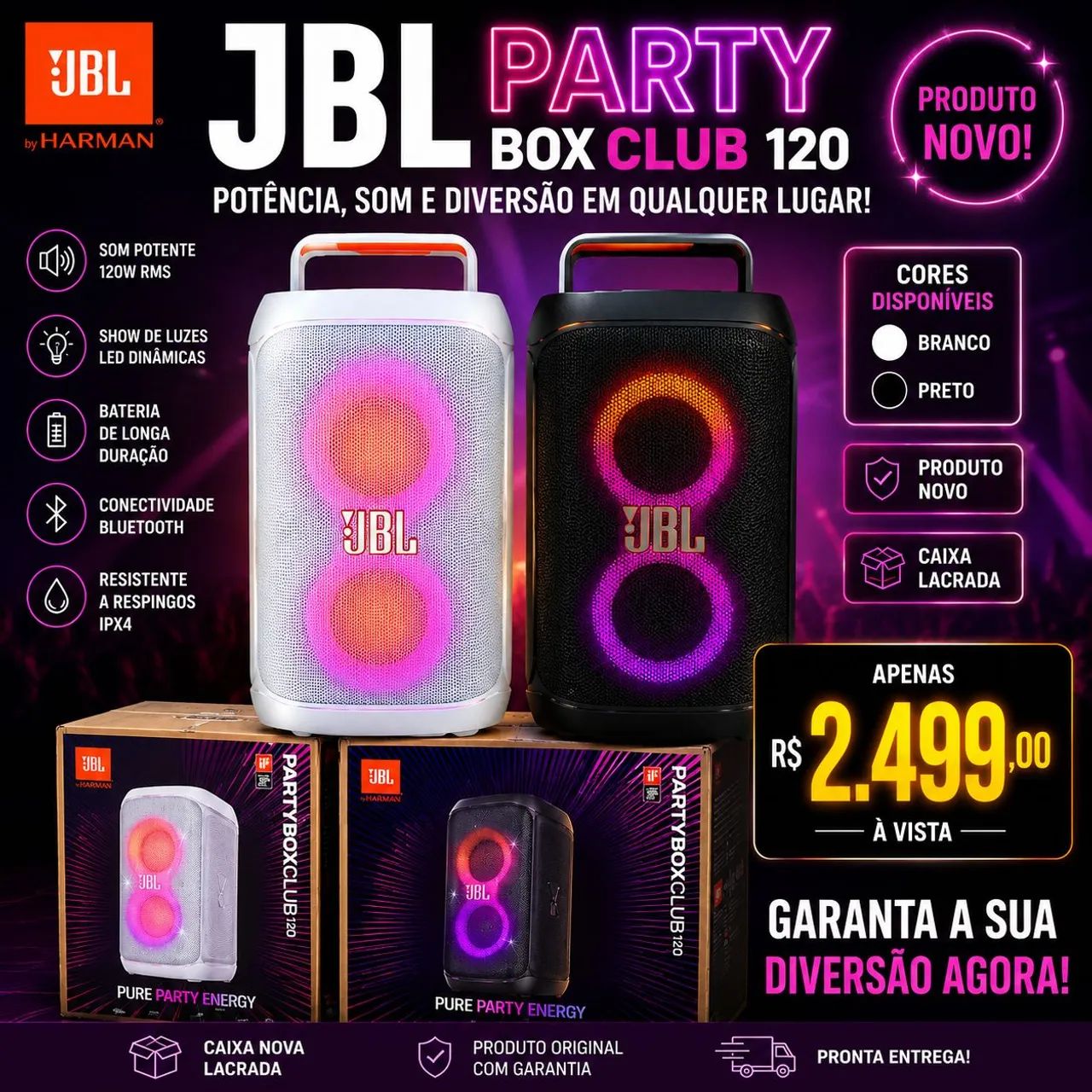 Caixa JBL 120w