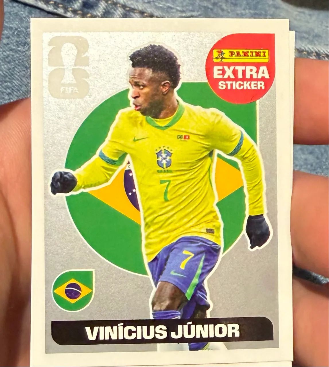FIGURINHA EXTRA VINICIUS JÚNIOR PRATA