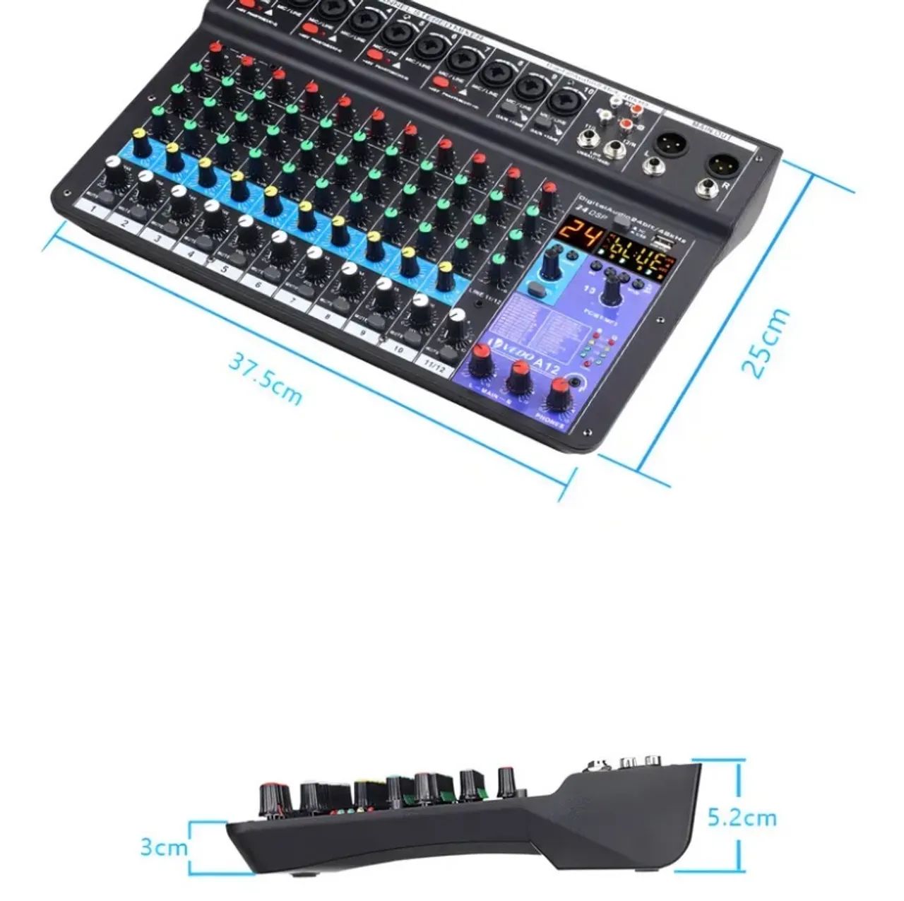 Mesa de som 12 canais Bluetooth com efeitos  - Foto 4