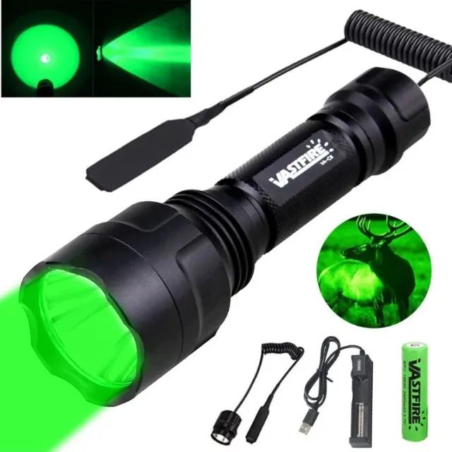 Lanterna tática led foco luz verde com suporte para fixa mtc8. - Foto 5