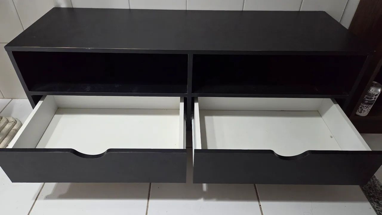 Rack Tok&stok preto 1,20x40 - Foto 2