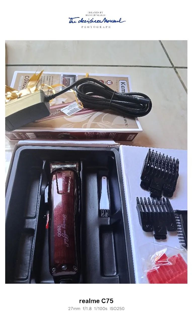 máquina de cortar cabelo da kelme profissional original nova nunca usada zero - Foto 2