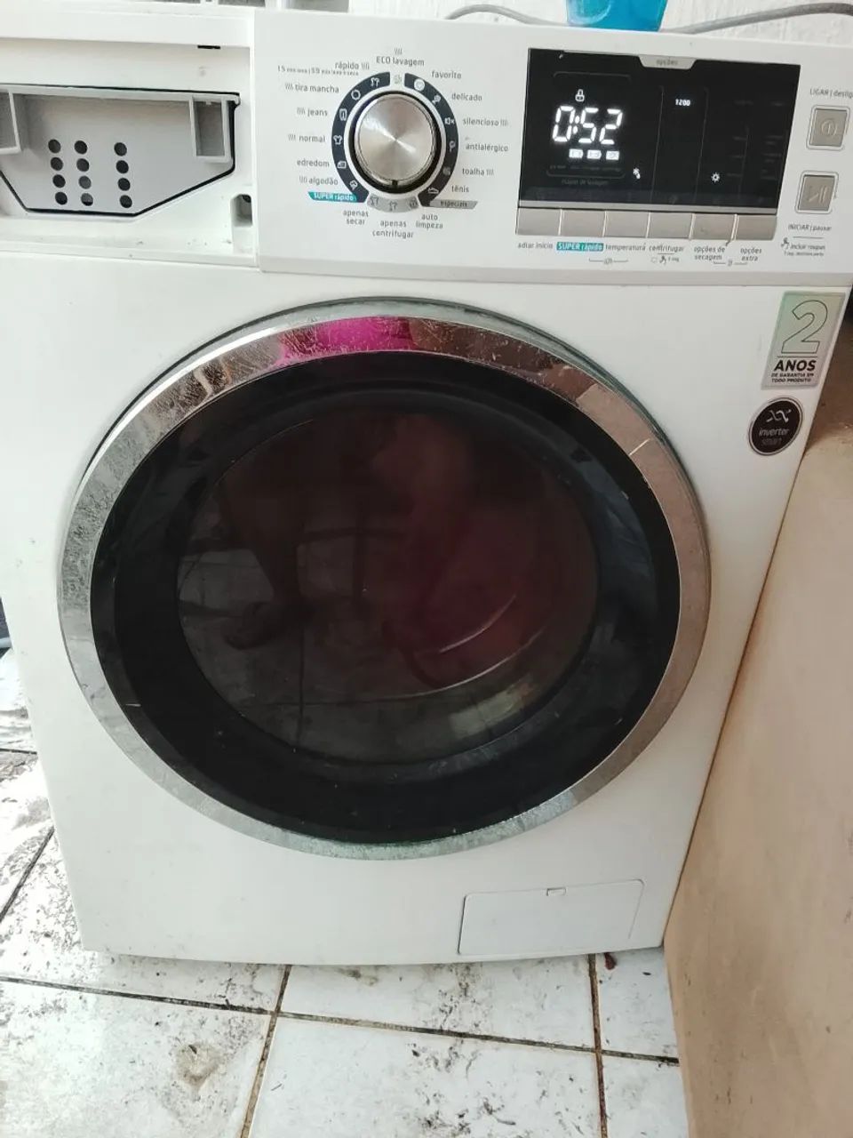 Máquina de lavar roupa e centrífuga Midea 