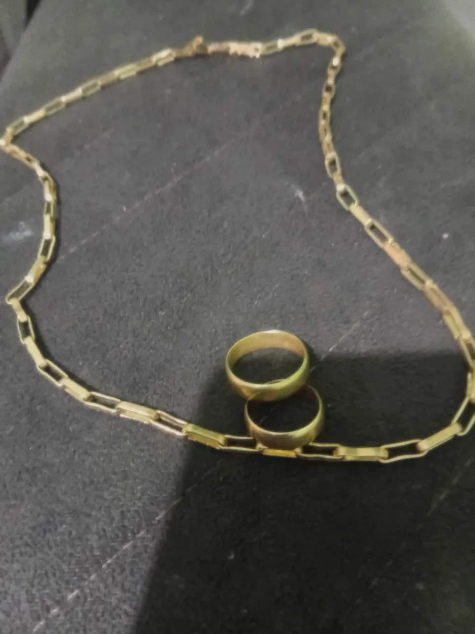 Corrente e aliança de moeda antiga!
