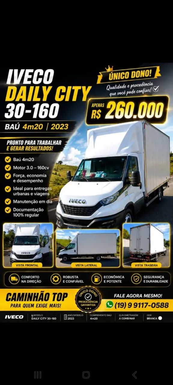 Iveco Daily DAILY CITY CHASSI 30-160 3.0 (Diesel) 2023