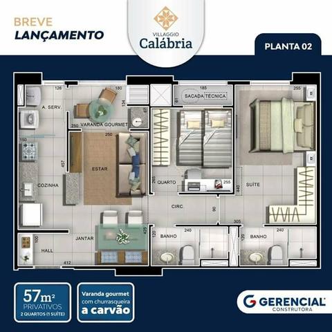 Apartamento Villagio Calabria - Gerencial Goiabeiras - Foto 17