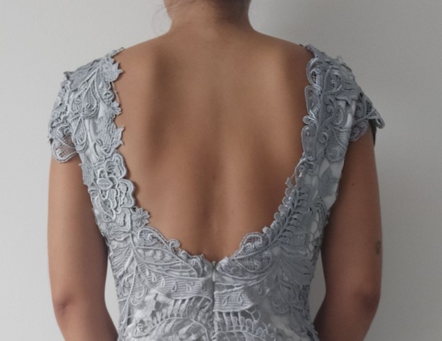 Vestido de renda cinza NOVO - Foto 3