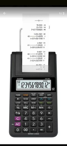 Calculadora Casio Com Impressao Hr-8rc-bk 12  - Foto 2