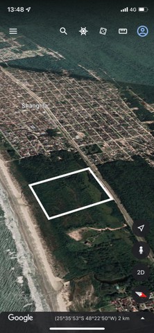 Excelente terreno à venda de frente para a praia em Pontal Do Paraná