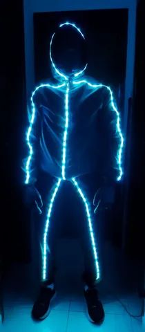 Roupa de Led Stickman super divertidos! - Foto 3