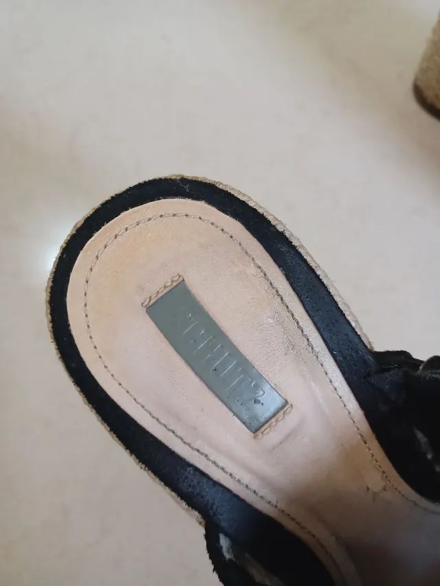 Mulle Original Schutz em Nobuck preto núm. 36 - Foto 4