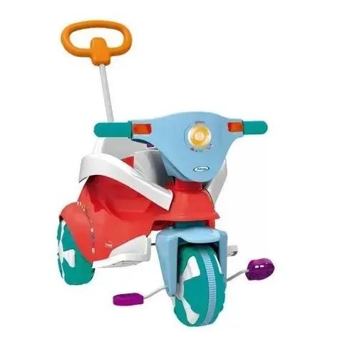 Triciclo Infantil Com Empurrador Velocita Vermelho - Bom Preço