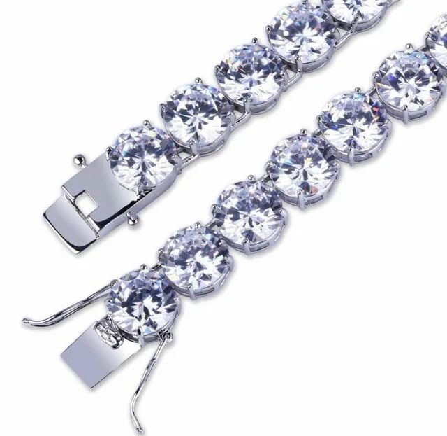 Pulseira prata com pedras embutida  - Foto 3